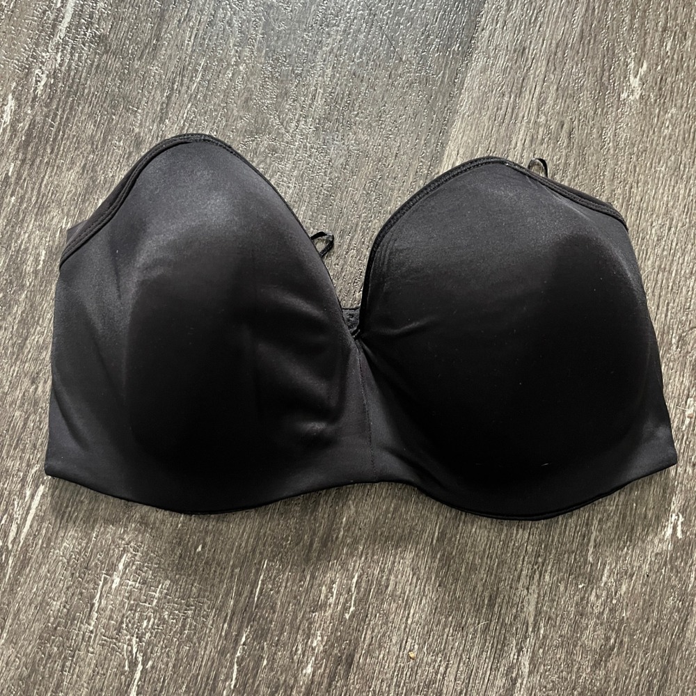 Bali Black Strapless Convertible Bra Wirefree Comfort Revolution Size 36DD